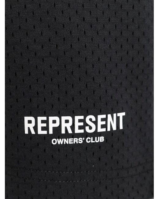 Represent Black Bermuda Shorts for men