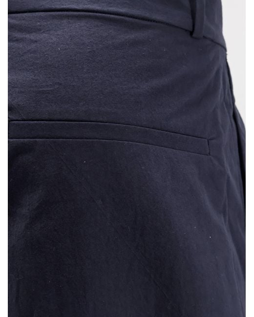 Studio Nicholson Blue Oversize Cotton Trousers for men