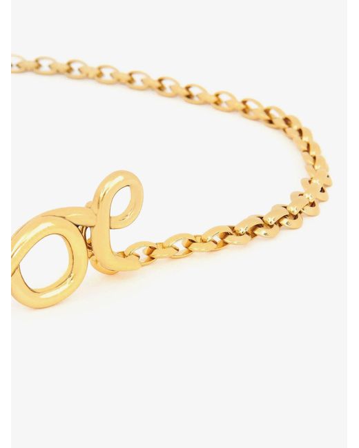 Chloé Natural Chloé Iconic Brass Belt