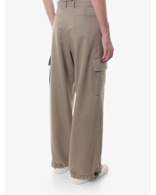 Off-White c/o Virgil Abloh Natural Trouser for men