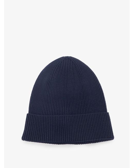 Moncler Blue Responsible Virgin Wool Hat for men