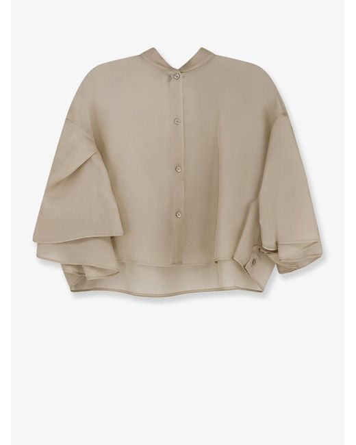 Max Mara Natural Mxadonna Silk Shirt