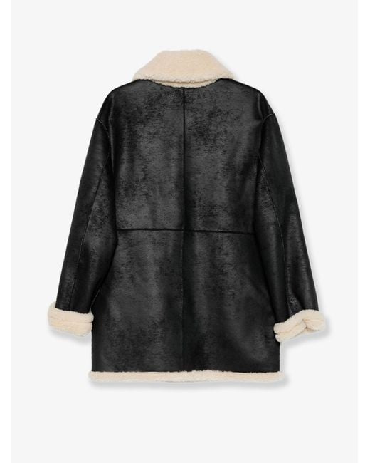 DUNST Black Reversible Eco-Shearling Jacket