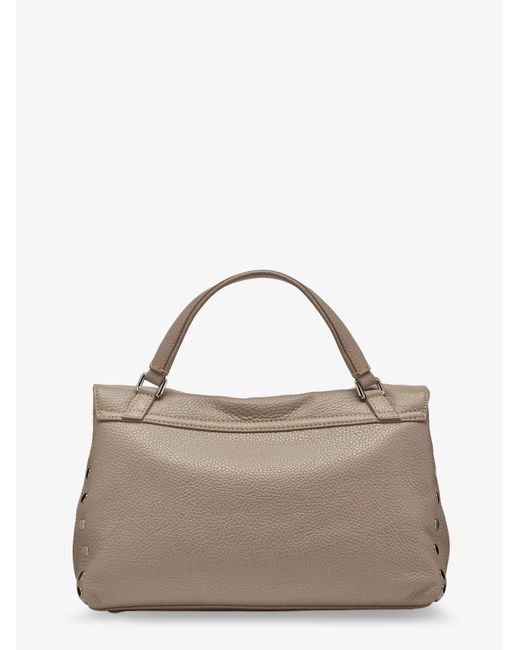 Zanellato Brown Postina S Leather Crossbody Bag