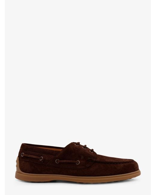 Tod's Brown Satin Trousers for men