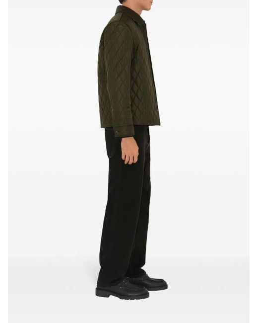 Giacca Trapuntata di Burberry in Green da Uomo