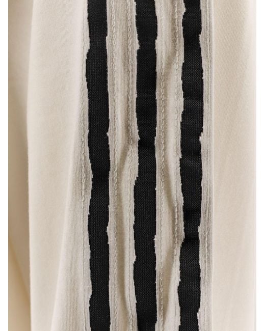 Y-3 White Re 3S Ls Cotton Sweater for men