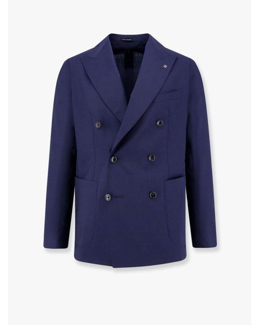 Tagliatore Blue Blazers E Vests for men