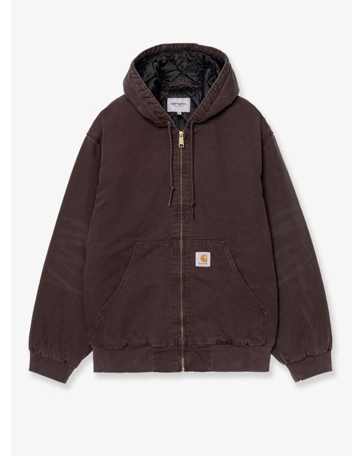 Carhartt Brown Og Active 'Dearborn' Organic Cotton Jacket for men