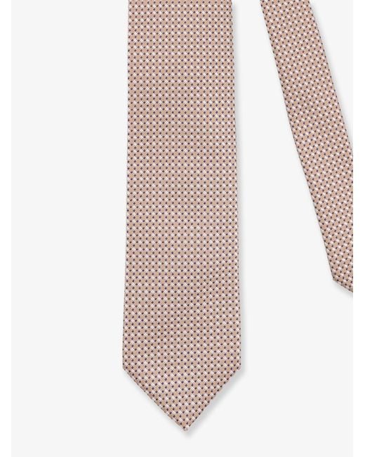 NUGNES 1920 Natural Silk Tie for men