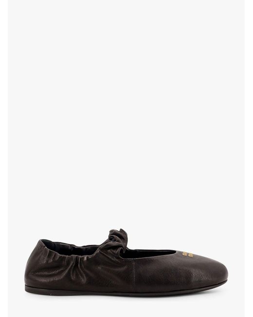 Miu Miu White Ballerinas
