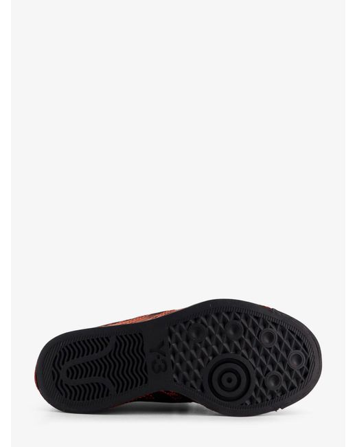 Y-3 Red Y-3 Nizza Lo Canvas Sneakers