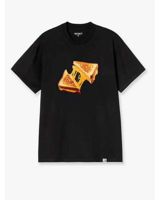 Carhartt Black Cheese Toast Cotton T-Shirt for men