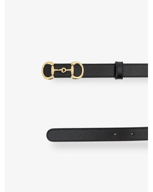 Gucci White Leather Belt