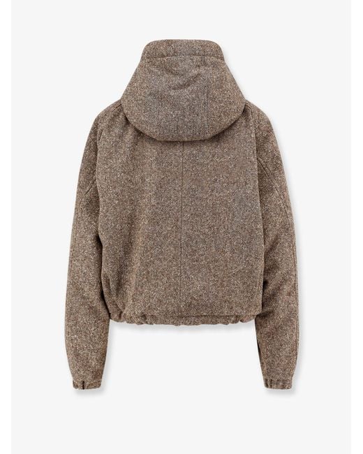 Brunello Cucinelli Brown Mélange Virgin Wool Blend Jacket