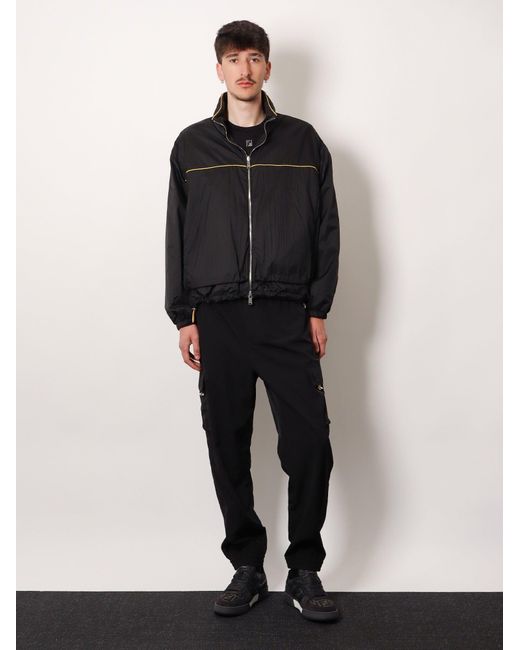 Fendi Black Cotton T-Shirt With Ff Detail for men