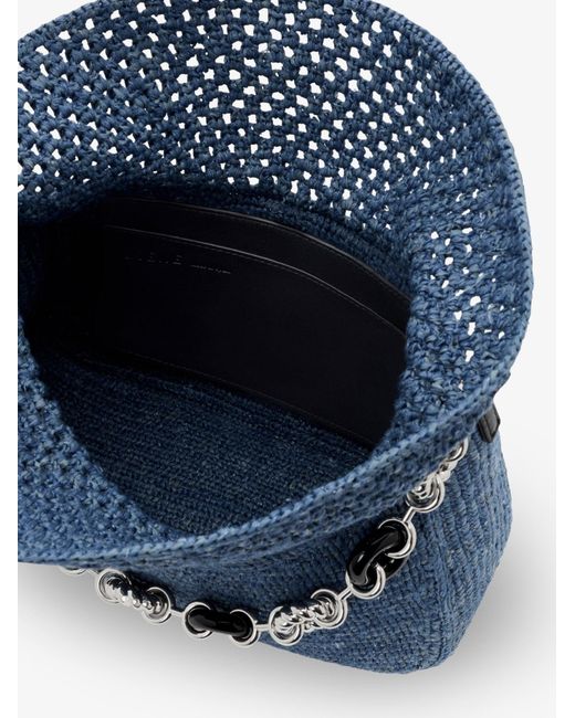 Loewe Blue Ola Paula's Ibiza Crochet Shoulder Bag