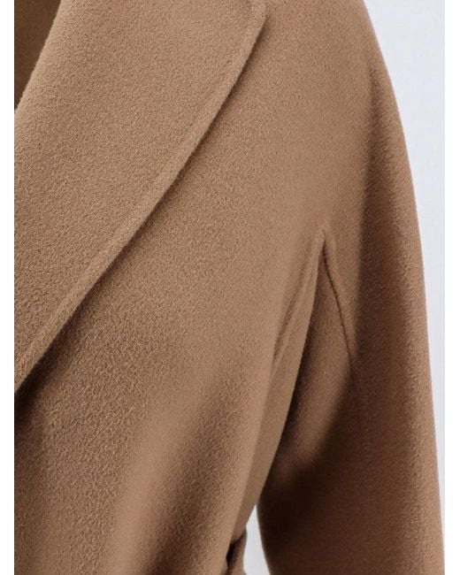 Max Mara Brown Arona Virgin Wool Coat