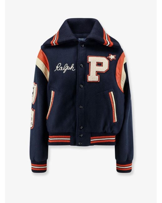 Polo Ralph Lauren Blue Wool Blend Jacket