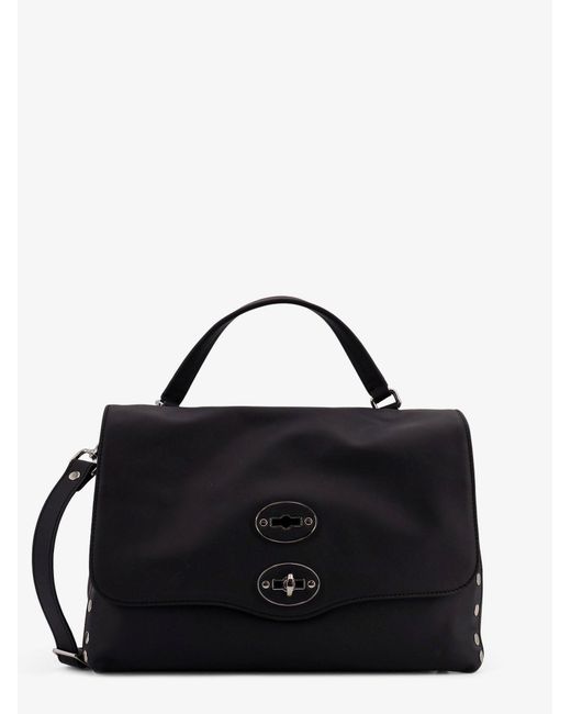 Zanellato Black Postina S Leather Crossbody Bag