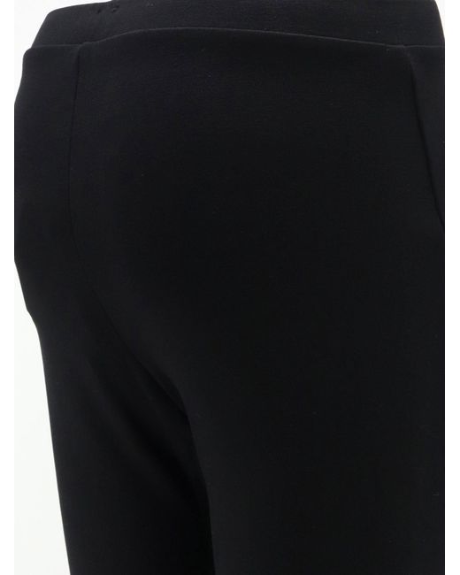 Totême Black Viscose Blend Zip Leggins