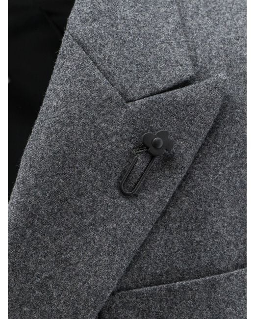 Lardini Gray Wool And Cashmere Blend Blazer for men
