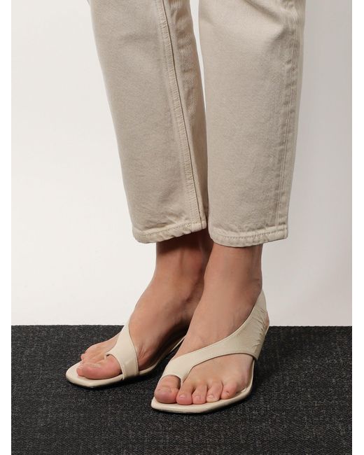 Totême  Natural Leather Thong Sandals