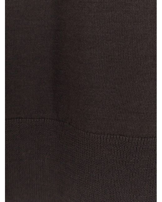 Bramani Cashmere Black Wool Sweater for men