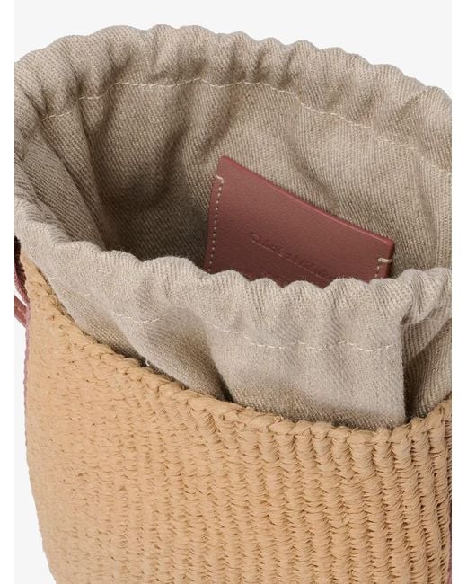 Chloé Natural Woody Raffia Bucket Bag