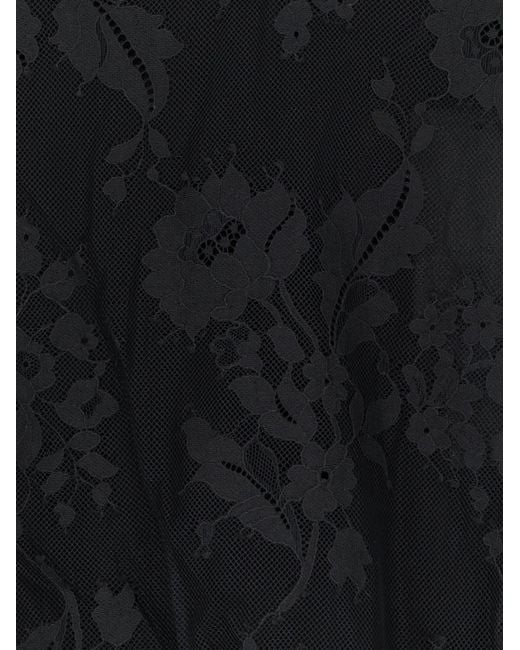 Zimmermann Black Valiant Lace Top