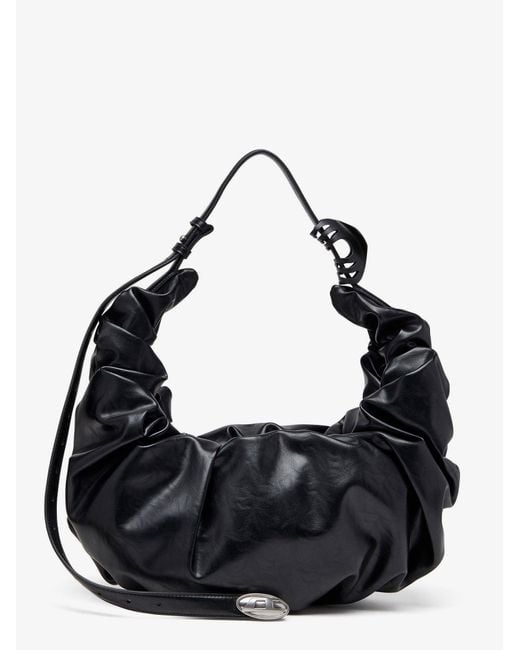 DIESEL Black Grab-D Hobo L Pu Shoulder Bag