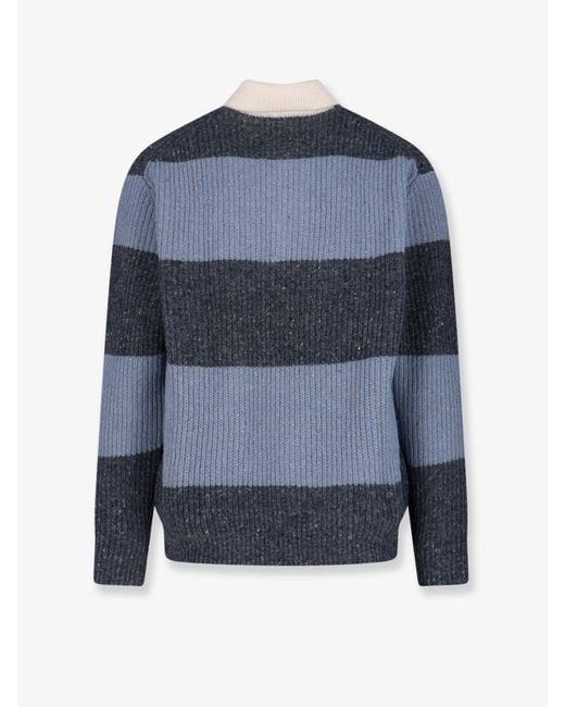 DUNST Blue Wool Blend Sweater
