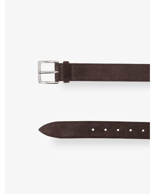 Orciani White Suede Belt for men