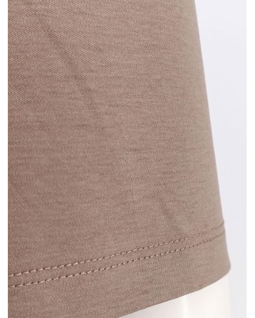 Rohe Brown Cotton, Modal And Silk Blend T-Shirt