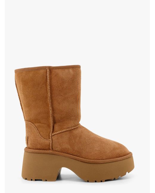 Ugg Brown Classic Shorts New Heights Platform Boots