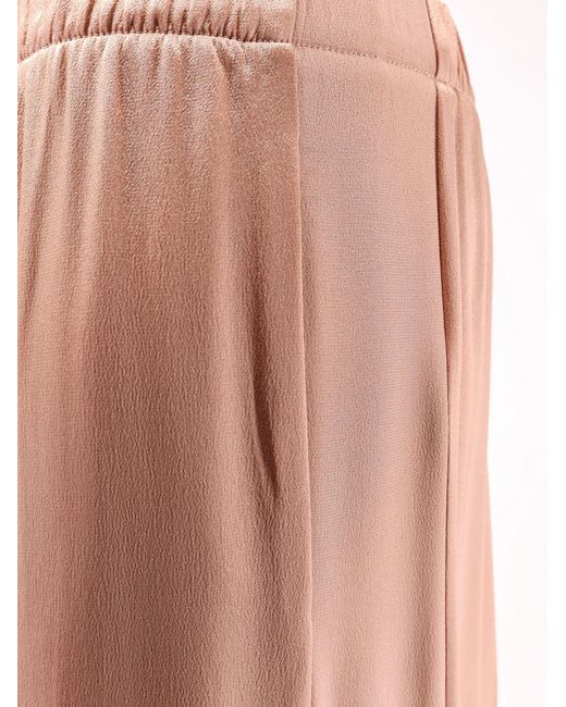Semicouture Pink Satin Trousers