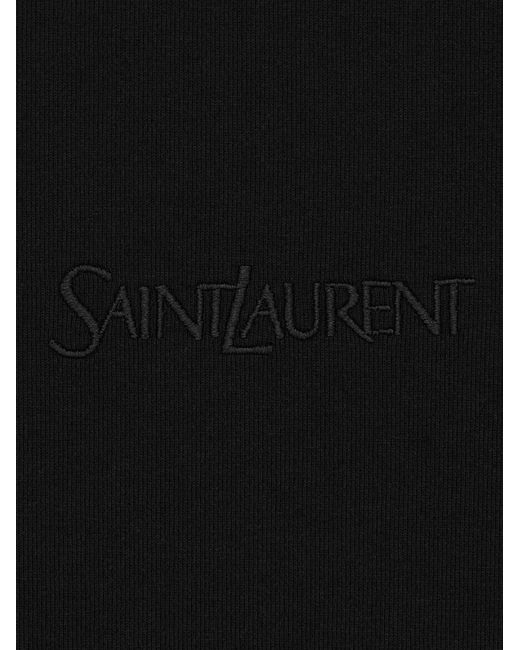 Saint Laurent Black Cotton T-Shirt for men