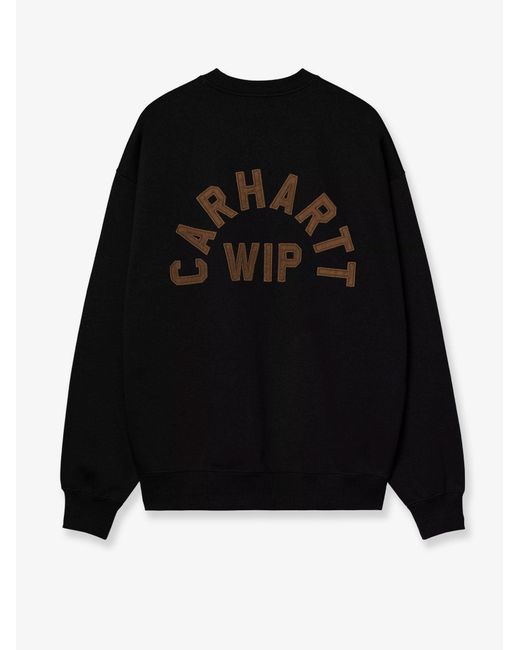 Carhartt Black Arch Script Cotton Blend Sweatshirt for men