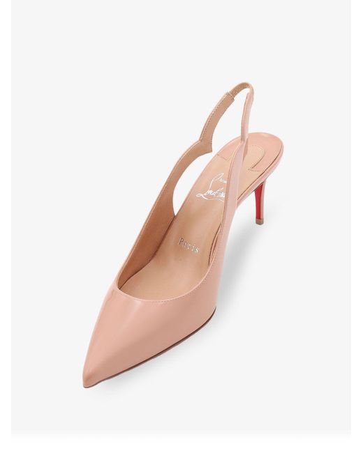 Christian Louboutin Pink Hot Chick Patent Leather Slingback Décolleté