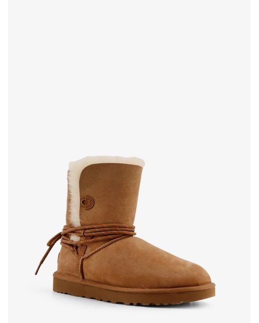 Ugg Brown W Bailey Tie Suede Ankle Boots