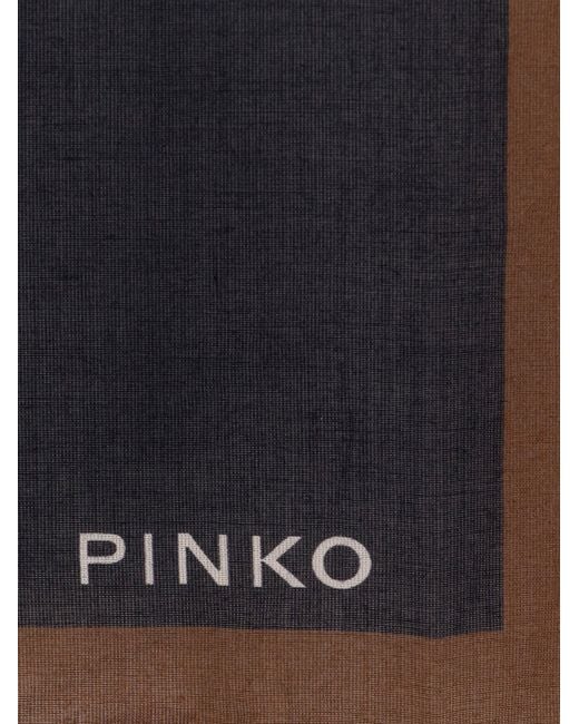 Pinko Brown Foulard Cotton Valzer