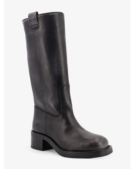 Alohas Black Sajan Leather Boots