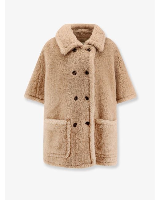Max Mara Natural Mxacavallo Alpaca, Cashmere And Silk Cape