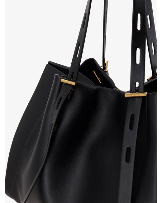 MINOBOSSI Black Paula Leather Shoulder Bag