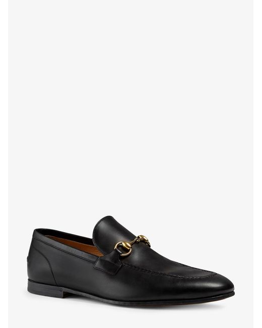 Gucci White Jordaan Leather Loafers for men