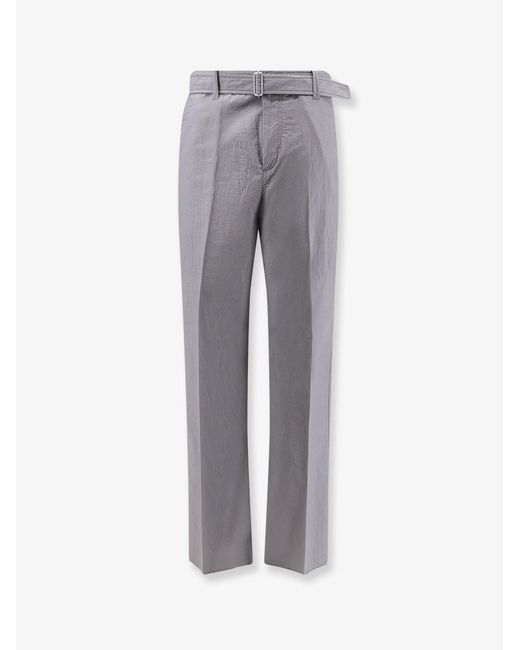 Lardini Gray Indro Cotton And Nylon Trousers for men