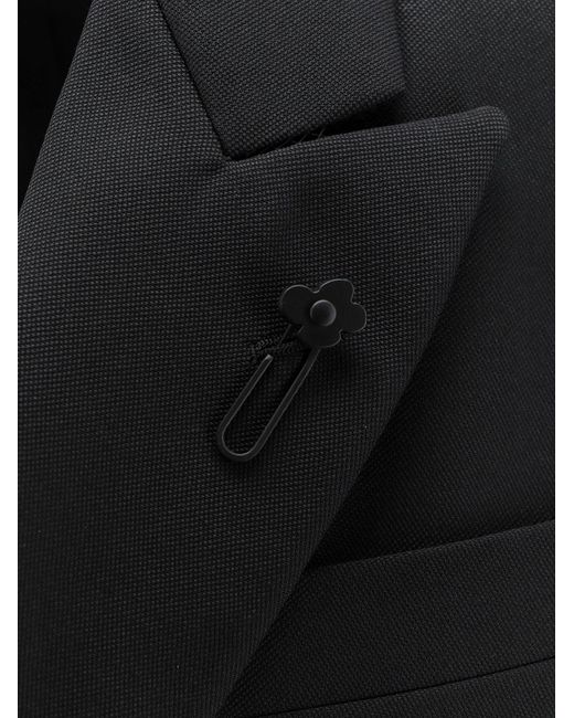 Lardini Black Virgin Wool Blazer for men