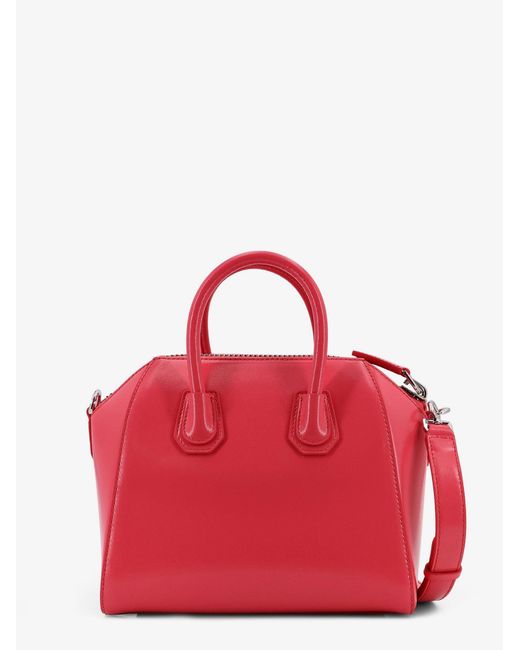 Givenchy Red Antigona Mini Leather Crossbody Bag