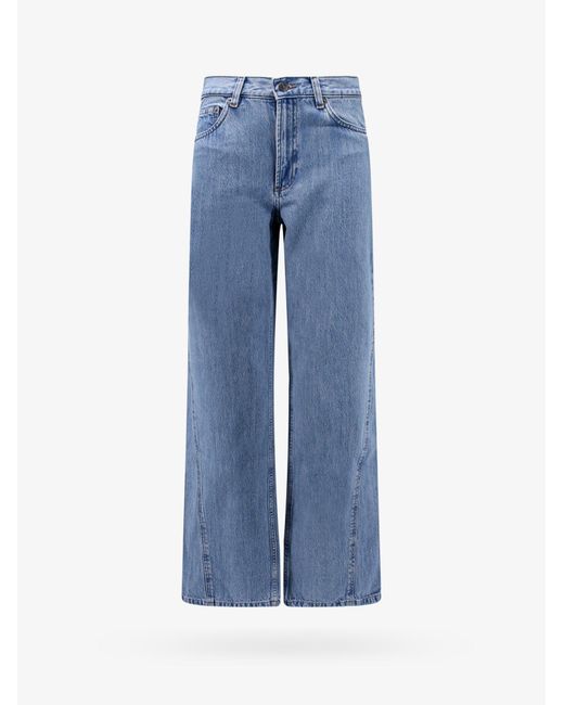 A.P.C. Blue Straight Leg Cotton Closure With Zip Stitched Profile Jeans