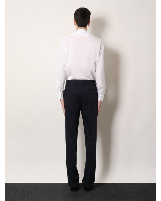 Lardini Blue Palu Pure Virgin Wool Trousers for men